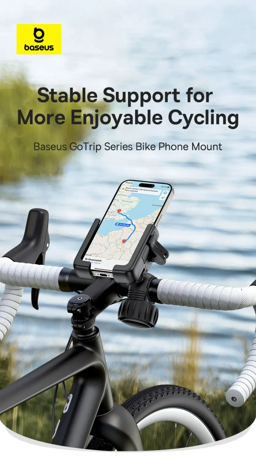 Bicycle Handlebar Mount Phone Holder One-Hand Operation