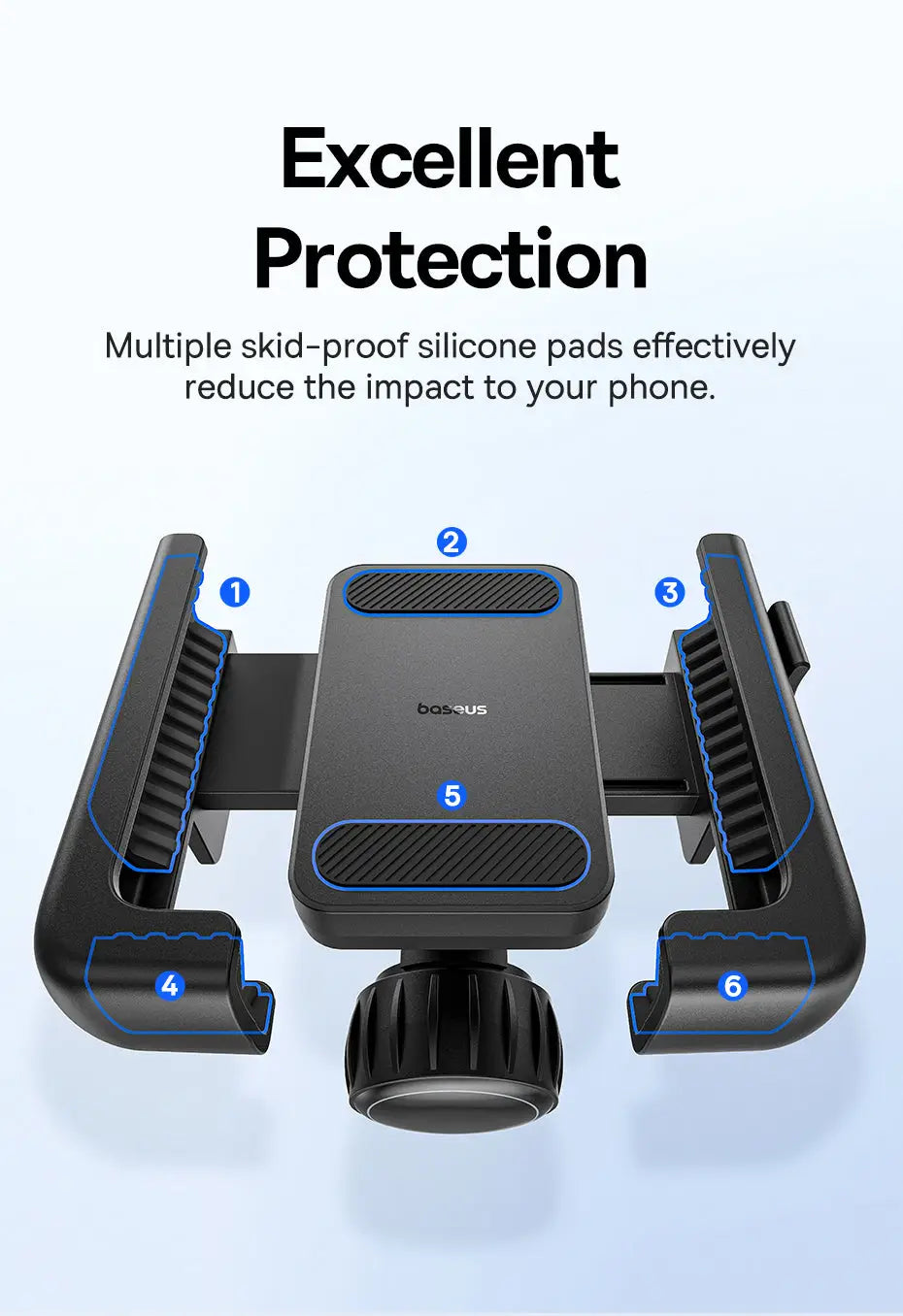 Bicycle Handlebar Mount Phone Holder One-Hand Operation