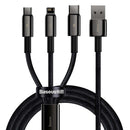 3 in 1 USB To Lightning / Micro USB / Type-C Multi 3.5A Fast Charging Cable 1.5M