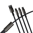 3 in 1 USB To Lightning / Micro USB / Type-C Multi 3.5A Fast Charging Cable 1.5M