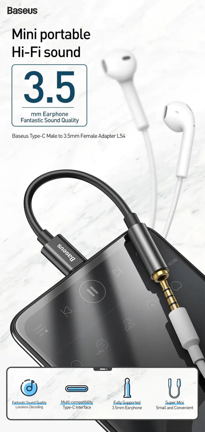 Type C/ USB C to 3.5mm Earphone Aux Jack Audio Converter