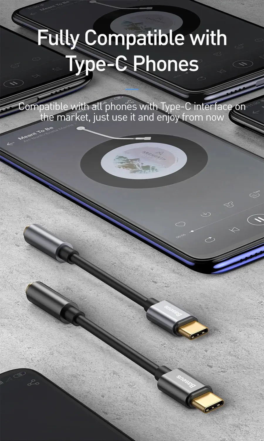 Type C/ USB C to 3.5mm Earphone Aux Jack Audio Converter