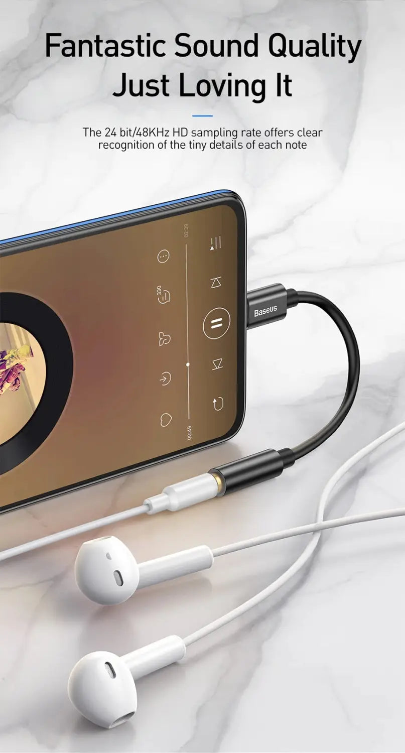 Type C/ USB C to 3.5mm Earphone Aux Jack Audio Converter