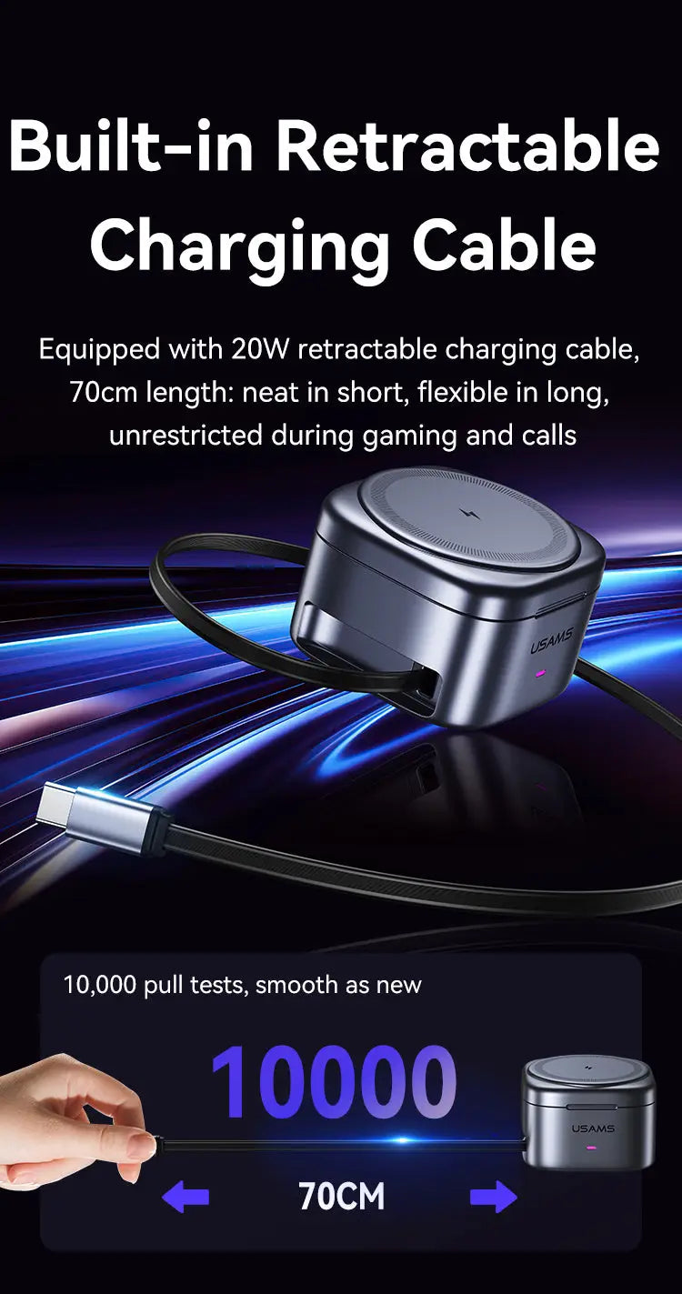 Portable 3-in-1 Magnetic Wireless Charger Charging Stand