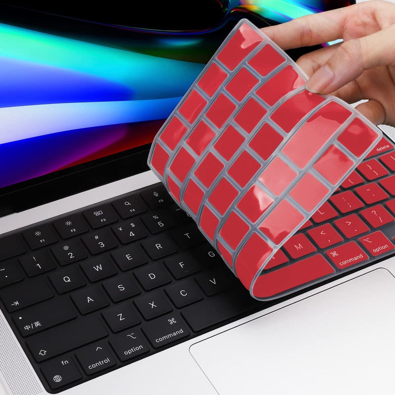 MacBook Air 15 (M4, 2025) A3241 Keyboard Cover Skin [Red]
