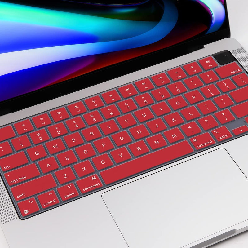 MacBook Air 15 (M4, 2025) A3241 Keyboard Cover Skin [Red]