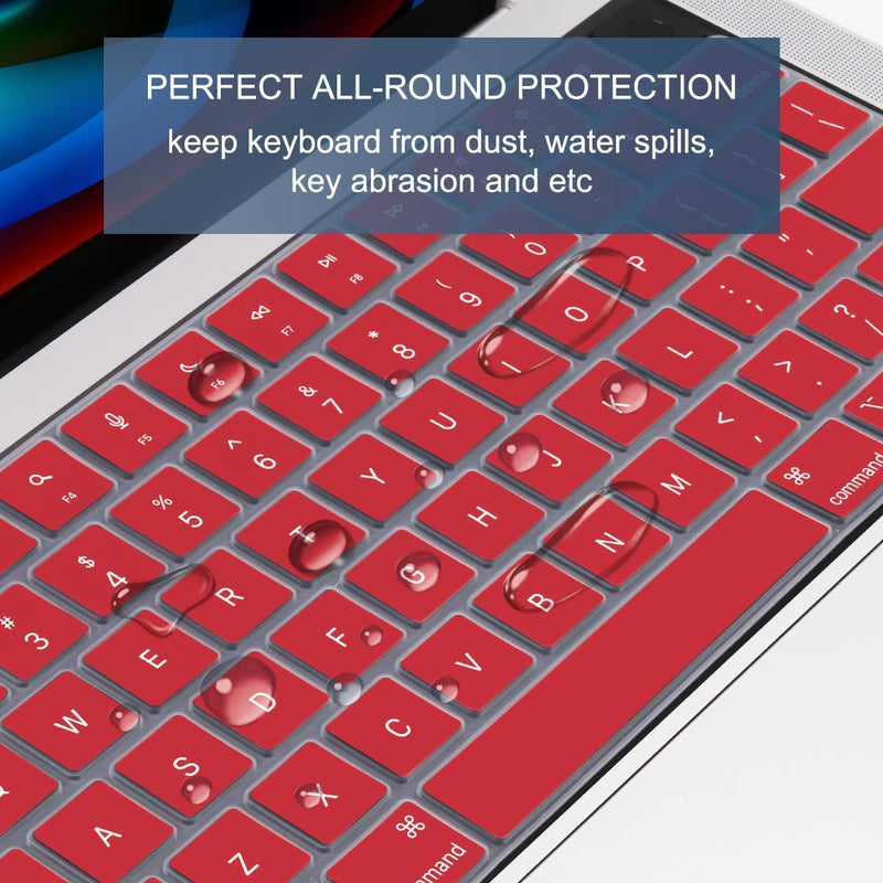 MacBook Air 15 (M4, 2025) A3241 Keyboard Cover Skin [Red]