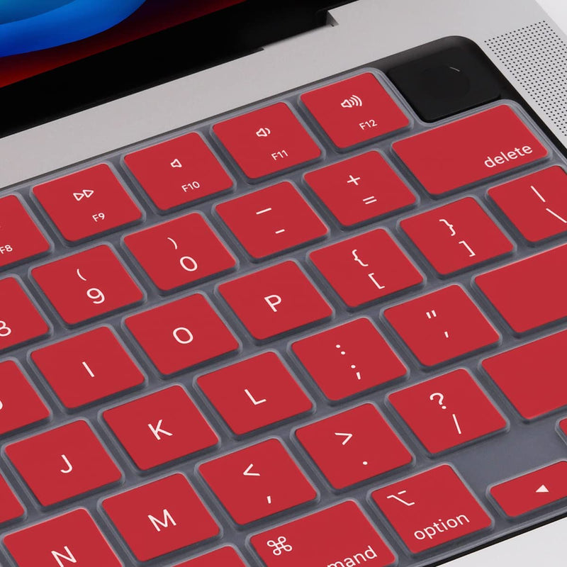 MacBook Air 15 (M4, 2025) A3241 Keyboard Cover Skin [Red]