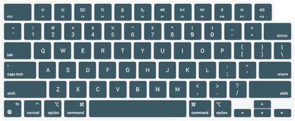 MacBook Air 15 (M4, 2025) A3241 Keyboard Cover Skin [Teal]