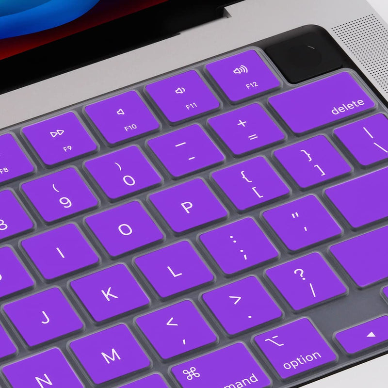 MacBook Air 15 (M4, 2025) A3241 Keyboard Cover Skin [Purple]