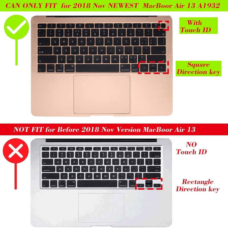 MacBook Air 13" (2018-2019) A1932 Keyboard Cover Skin (Red)