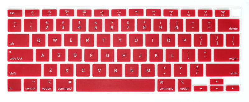 MacBook Air 13" (2020) A2179 Keyboard Cover Skin (Red)