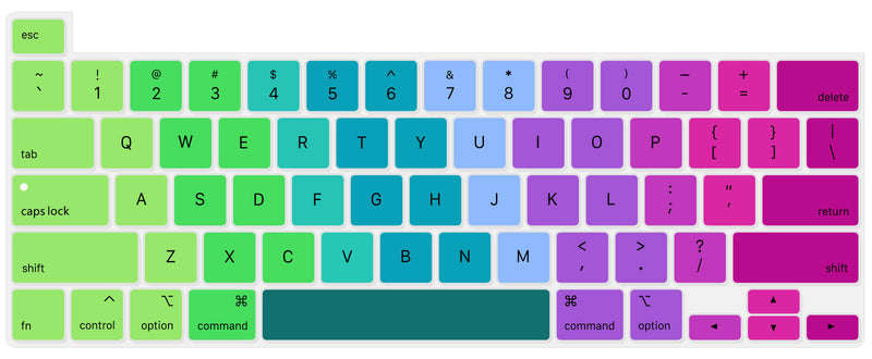 MacBook Pro 16" (2019) A2141 Keyboard Cover Skin (Rainbow)