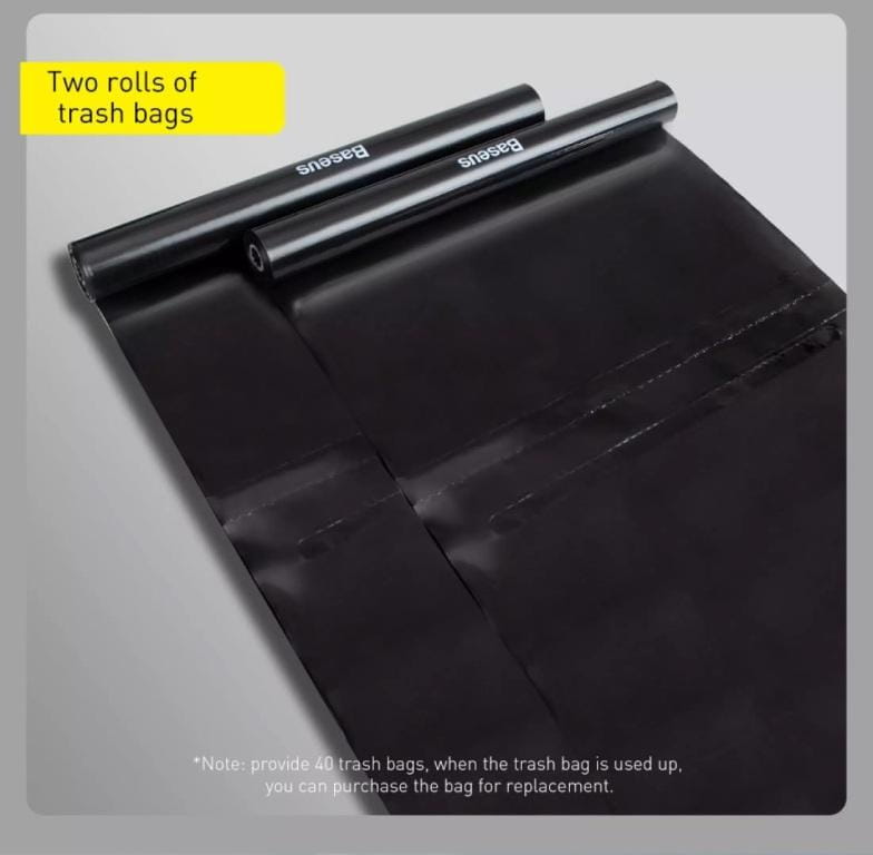 Car Back Seat Headrest Mount Trash Bin Organizer Storage Bag
