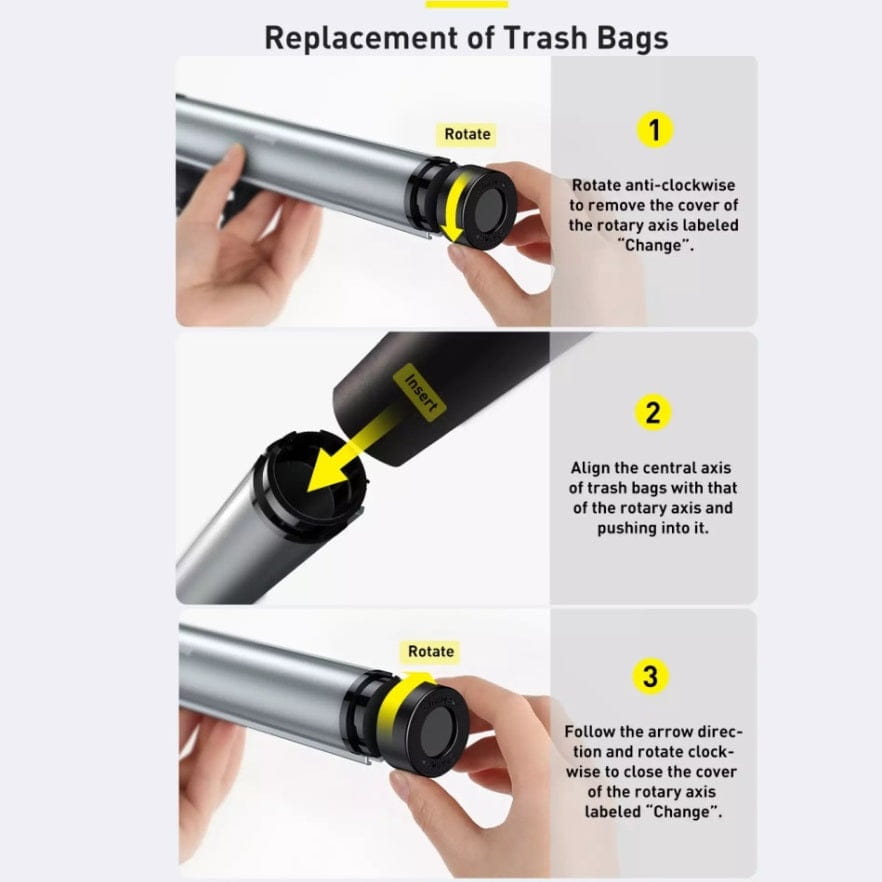 Car Back Seat Headrest Mount Trash Bin Organizer Storage Bag