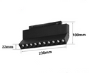 LED 12W Magnetic Folding Light Warm White Lamp