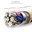 Charger Cable for Samsung Phones & Tablets (Rose Gold), Type B (Micro USB) - 1m