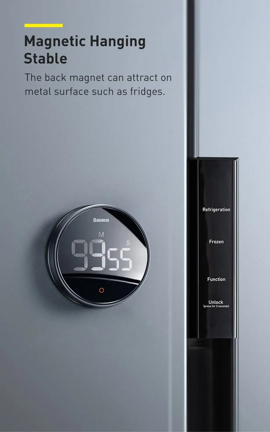 Digital Countdown Timer Alarm Clock Led Display for Kitchen