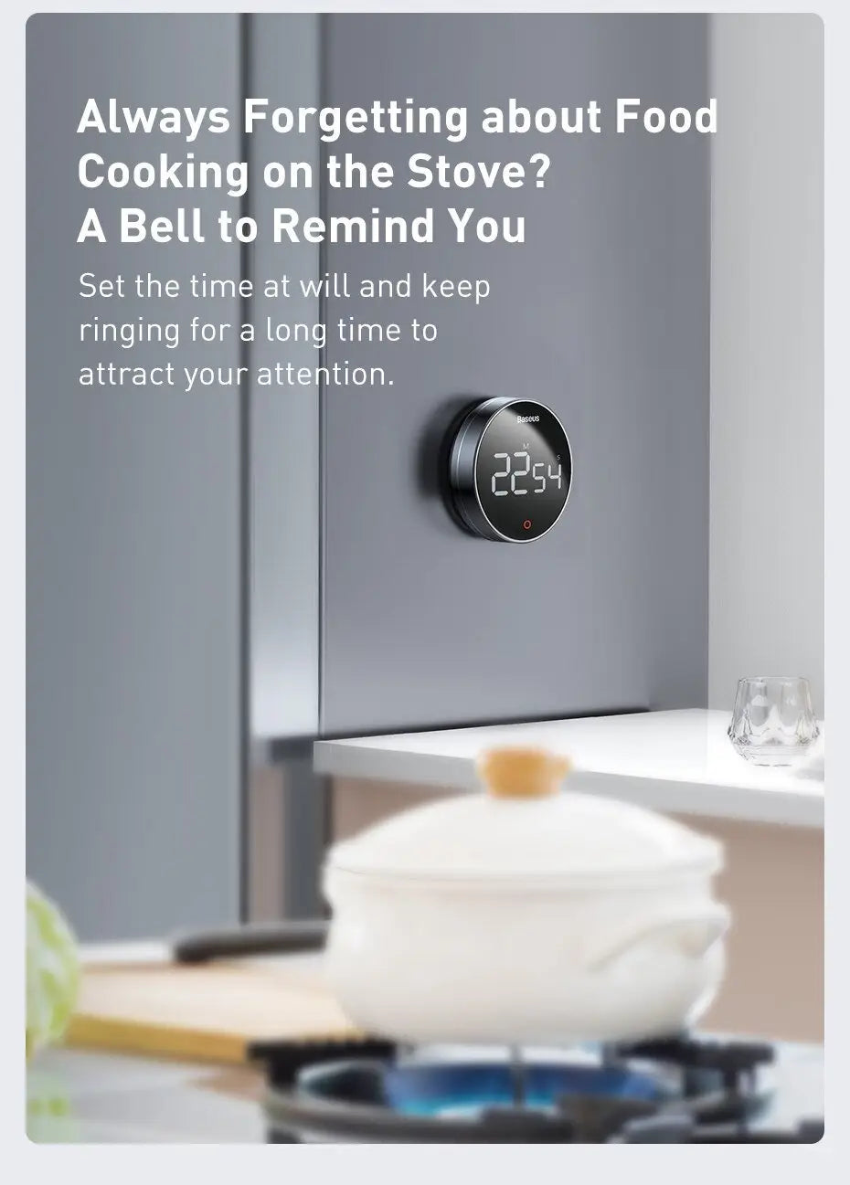 Digital Countdown Timer Alarm Clock Led Display for Kitchen