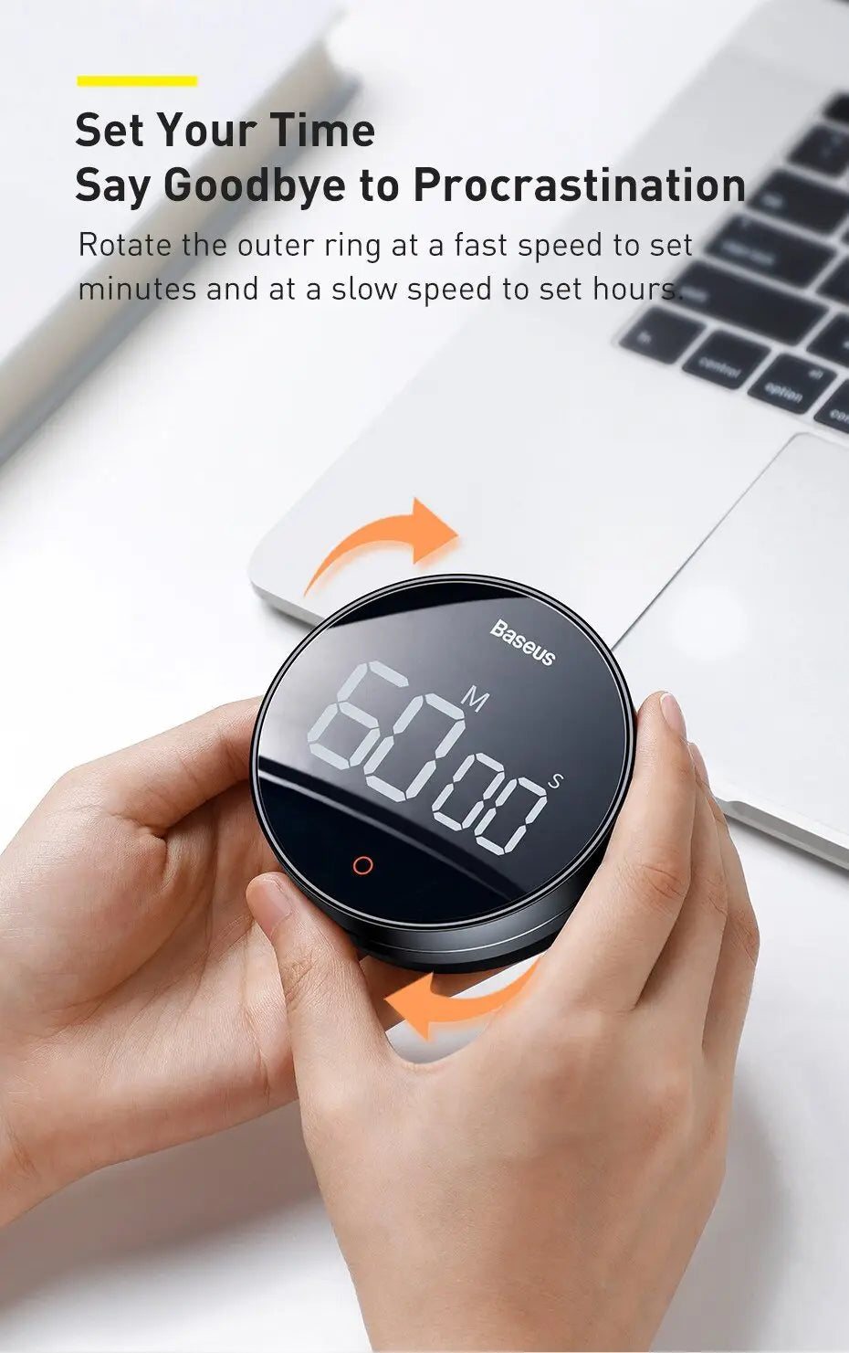 Digital Countdown Timer Alarm Clock Led Display for Kitchen