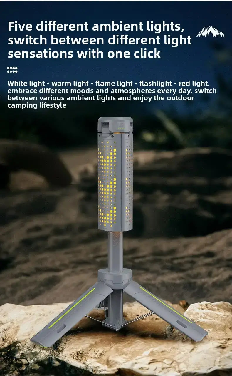 Camping Lantern Rechargeable 360° Rotatable Foldable