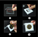 Clear Square Coin Case - 20 Pcs for 19/24/29/34/39mm Coins PVC Free