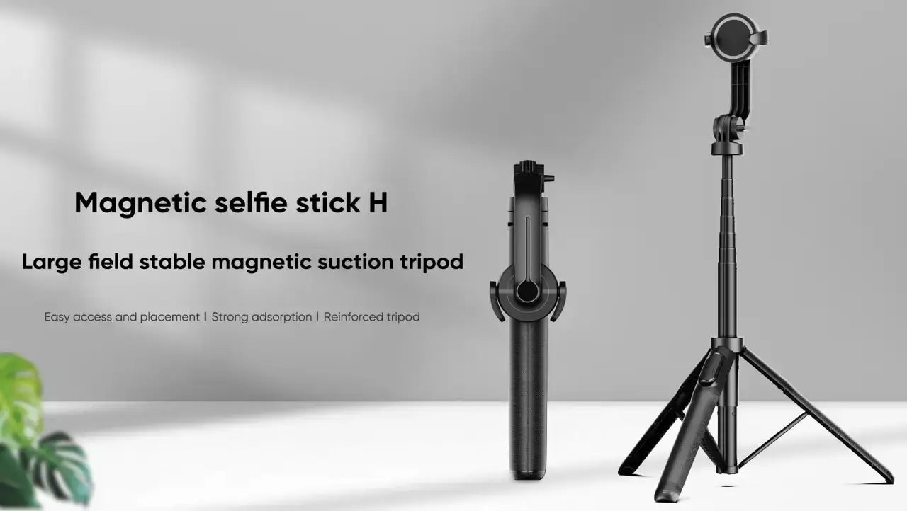 MagSafe Magnetic/Clip Selfie Stick Tripod with Remote –
