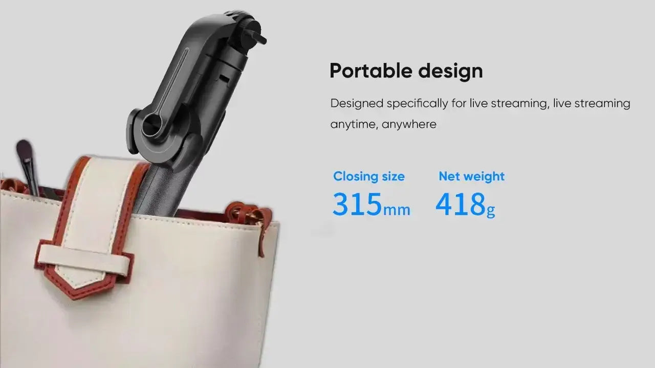 MagSafe Magnetic/Clip Selfie Stick Tripod with Remote –