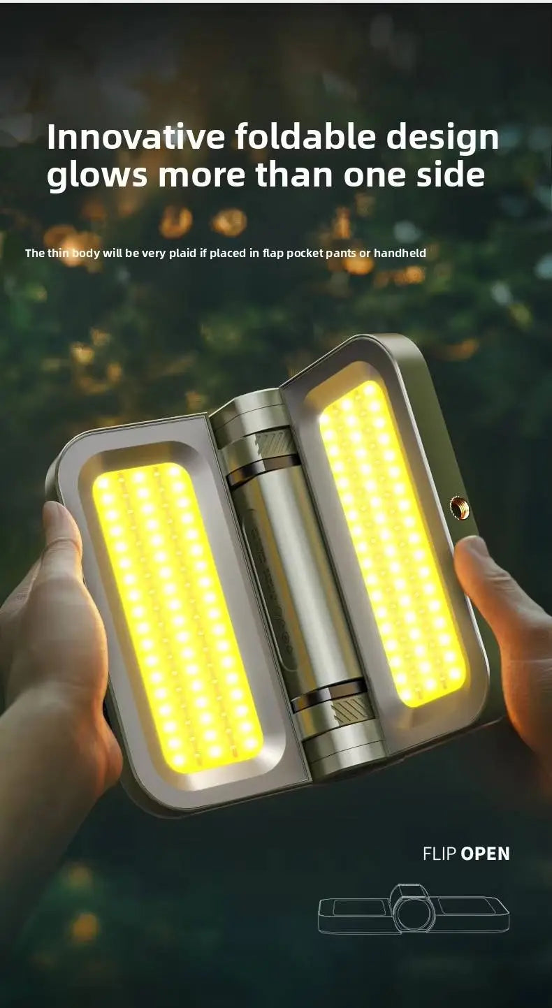 Foldable COB light 2000lm Rechargeable