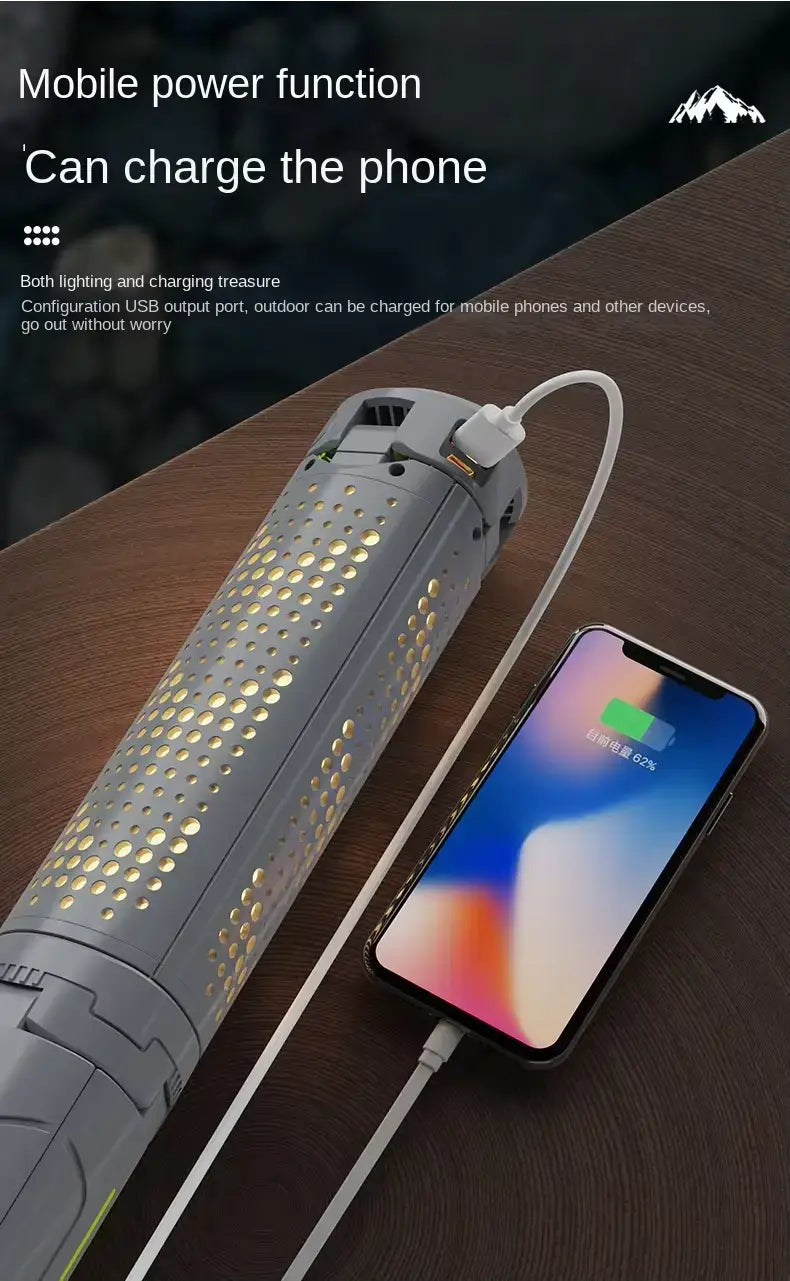 Camping Lantern Rechargeable 360° Rotatable Foldable