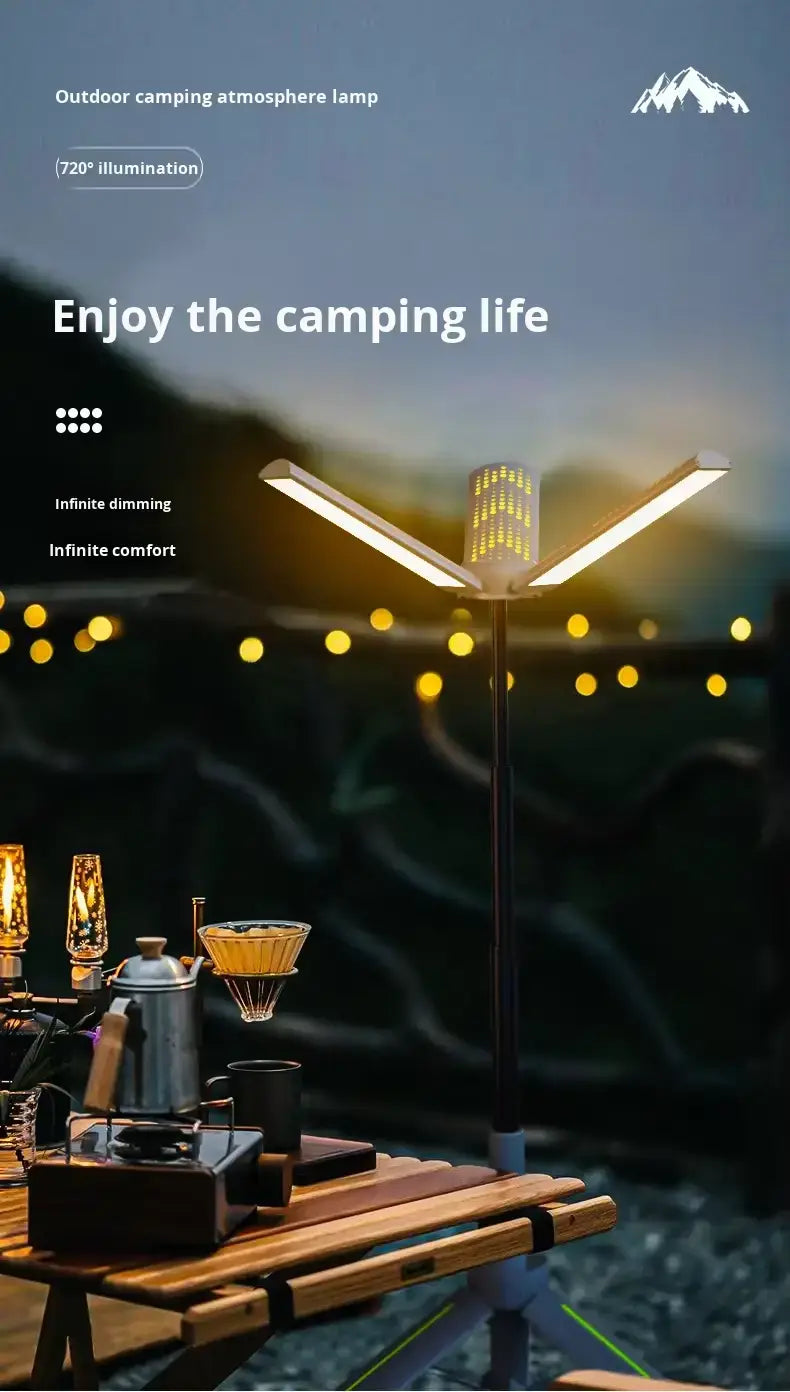 Camping Lantern Rechargeable 360° Rotatable Foldable