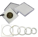 Clear Square Coin Case - 20 Pcs for 20/25/30/35/40mm Coins PVC Free