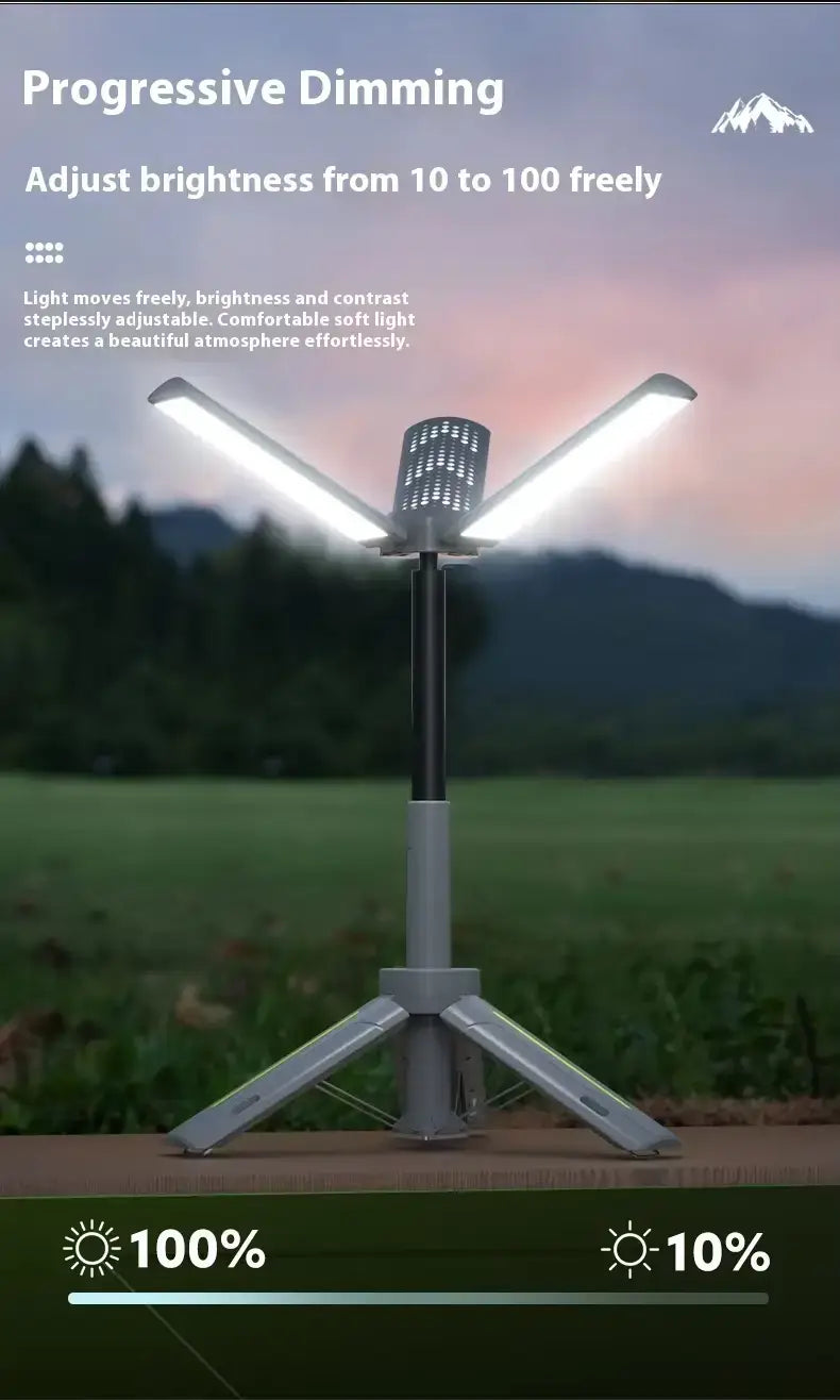 Camping Lantern Rechargeable 360° Rotatable Foldable
