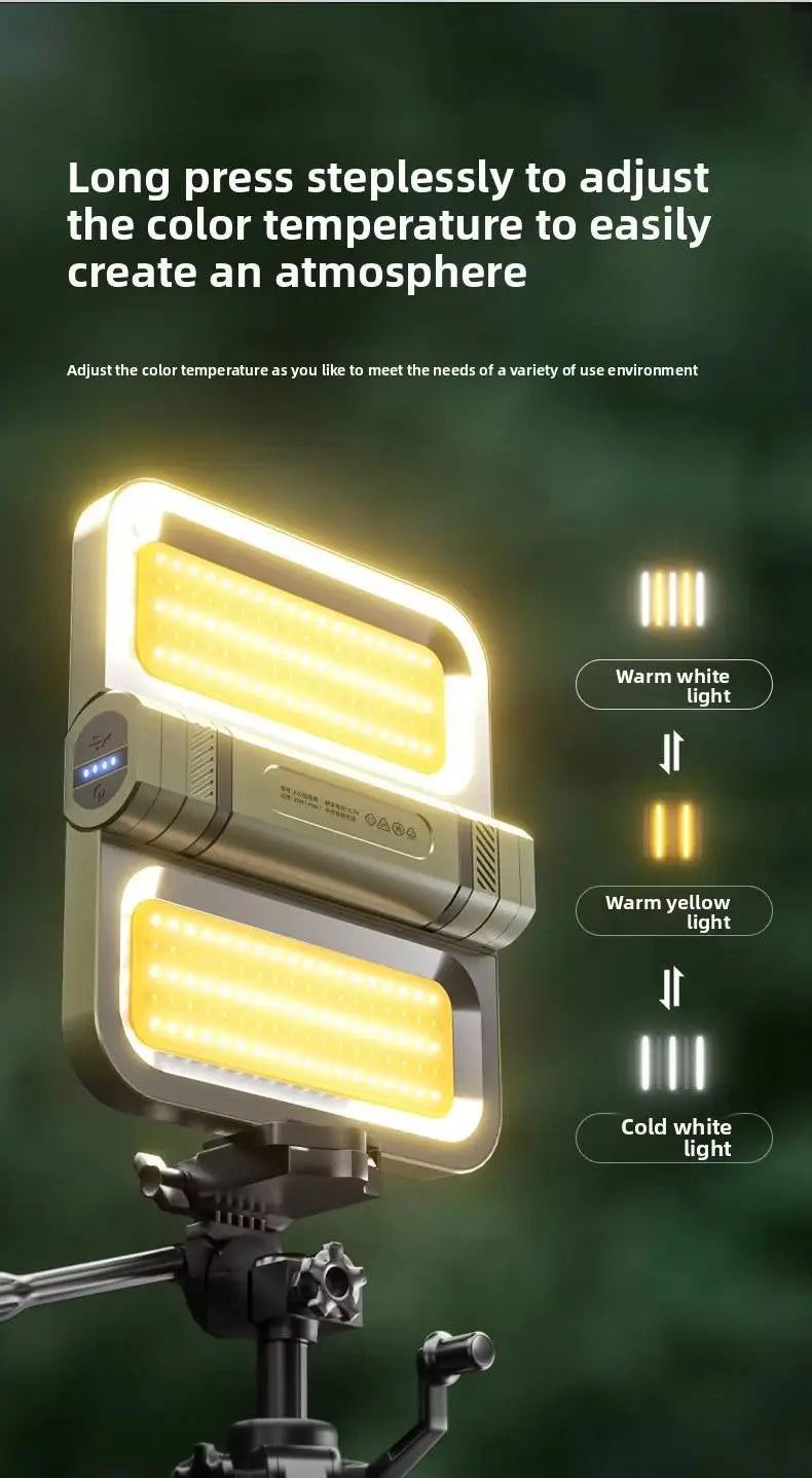 Foldable COB light 2000lm Rechargeable