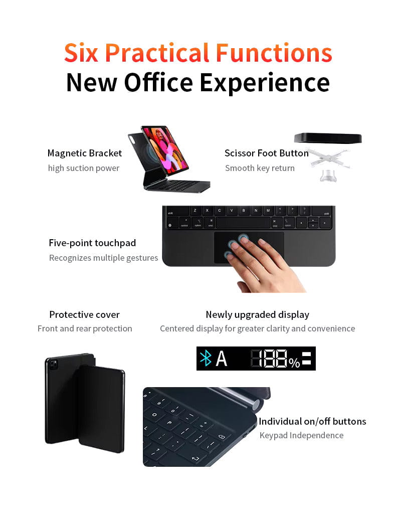 Smart Magic Bluetooth keyboard for iPad Pro 12.9 inch