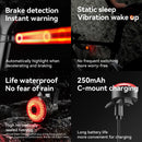 Smart Brake Handlebar plug End Light for Road Bike