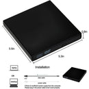 USB External CD DVD ROM Writer Burner Player Drive PC Laptop for Windows Mac