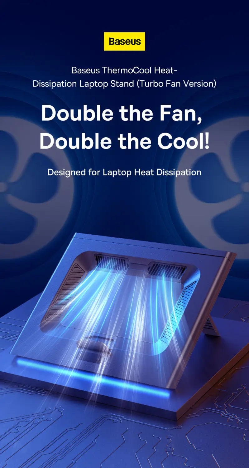 Laptop Notebook Cooling Fan Adjustable Stand for 13 to 21