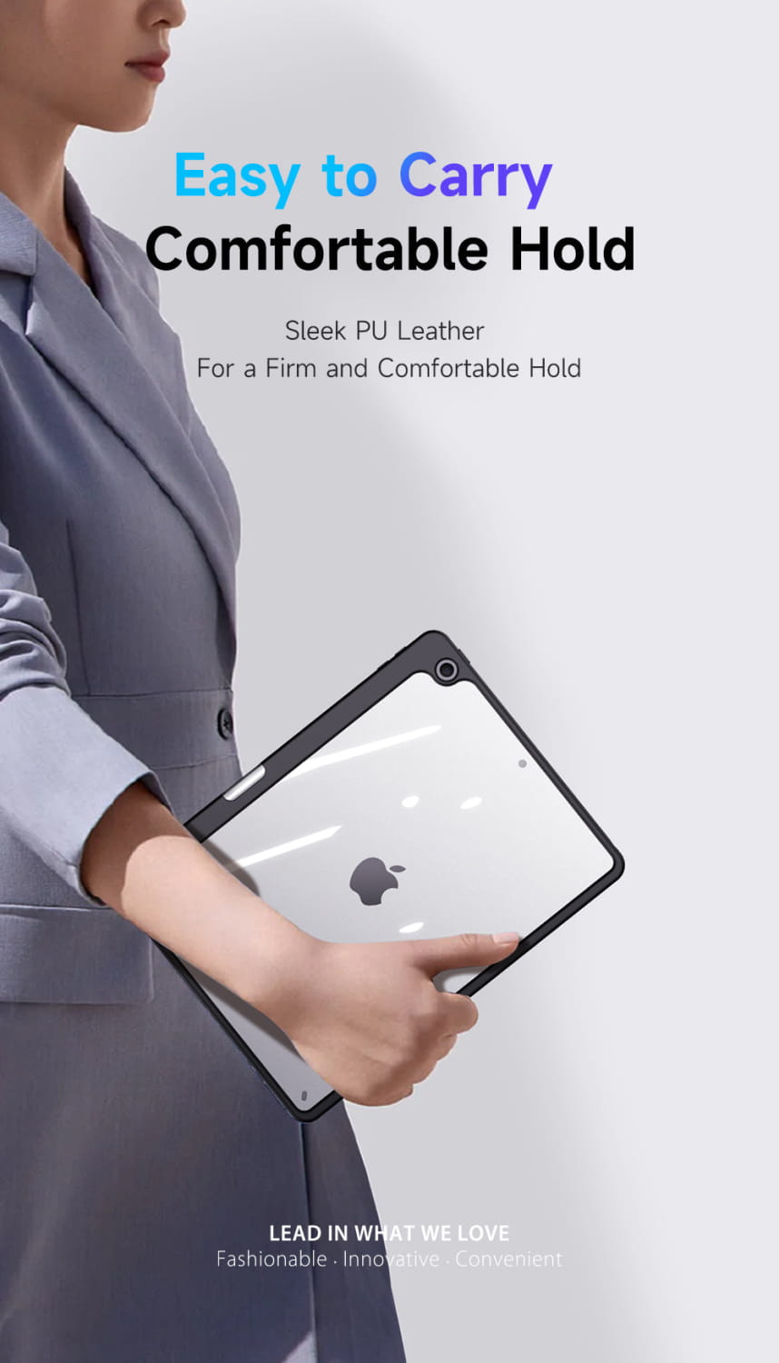 iPad 10.2 7th 8th 9th Smart Case with Pencil Holder