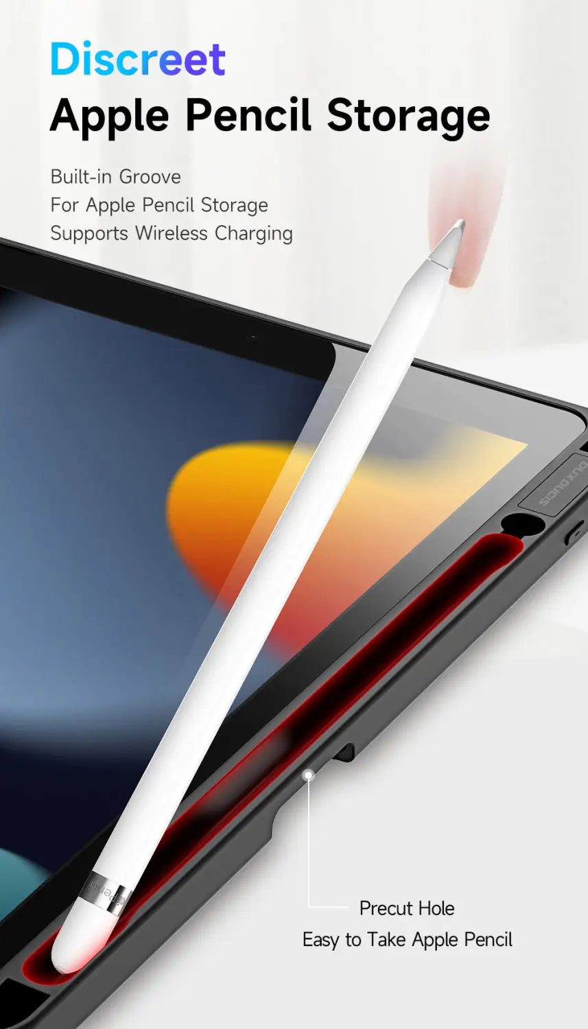 iPad 10.2 7th 8th 9th Smart Case with Pencil Holder