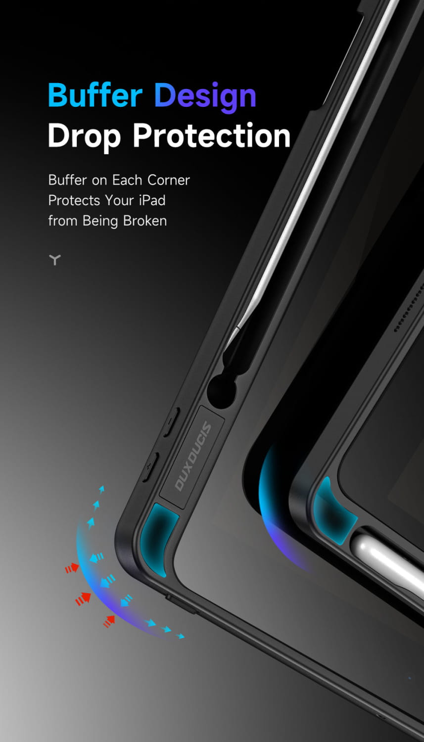 iPad 10.2 7th 8th 9th Smart Case with Pencil Holder