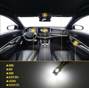 42Pcs Car Interior Combo LED Map Dome Door Trunk Light Bulbs White