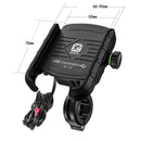 Motorcycle Motorbike Phone Mount Charger USB QC 3.0 36W Fast Charging Port