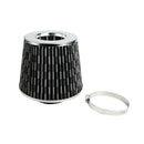 Car Air Filter - Carbon Fiber Black