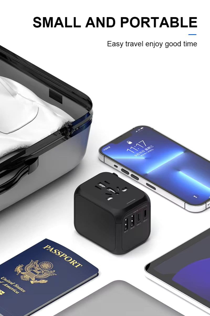 Universal International Travel Adapter for EU UK AU