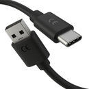 Charger Cable for Motorola Phone USB-A to USB-C (Black) 1m