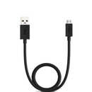 Charger Cable for Motorola Phone USB-A to micro-USB (Black) 1m