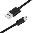 USB-A to micro-USB Charger Cable for TCL Phones (Black) 1m