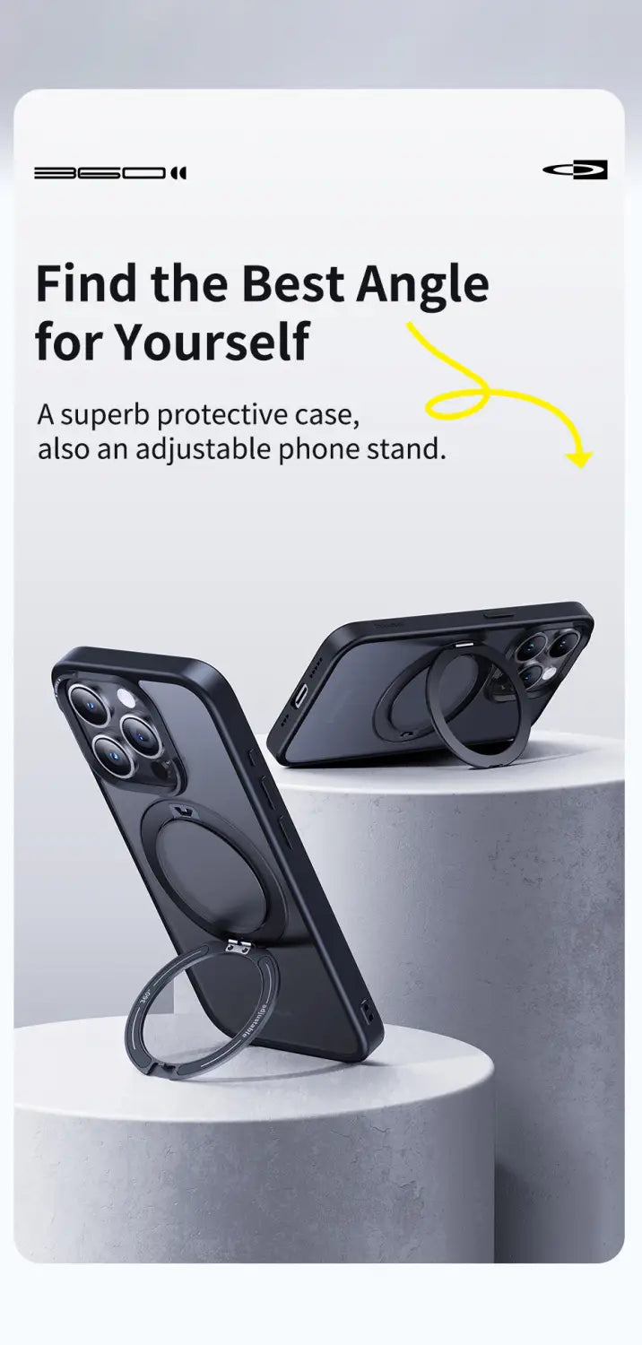 Baseus Magnetic 360 degree rotatable Ring Kickstand Phone