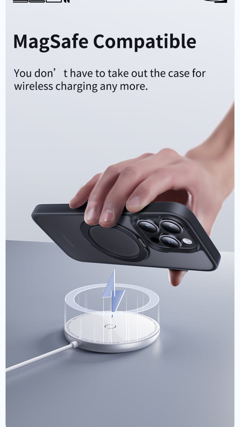 Baseus Magnetic 360 degree rotatable Ring Kickstand Phone
